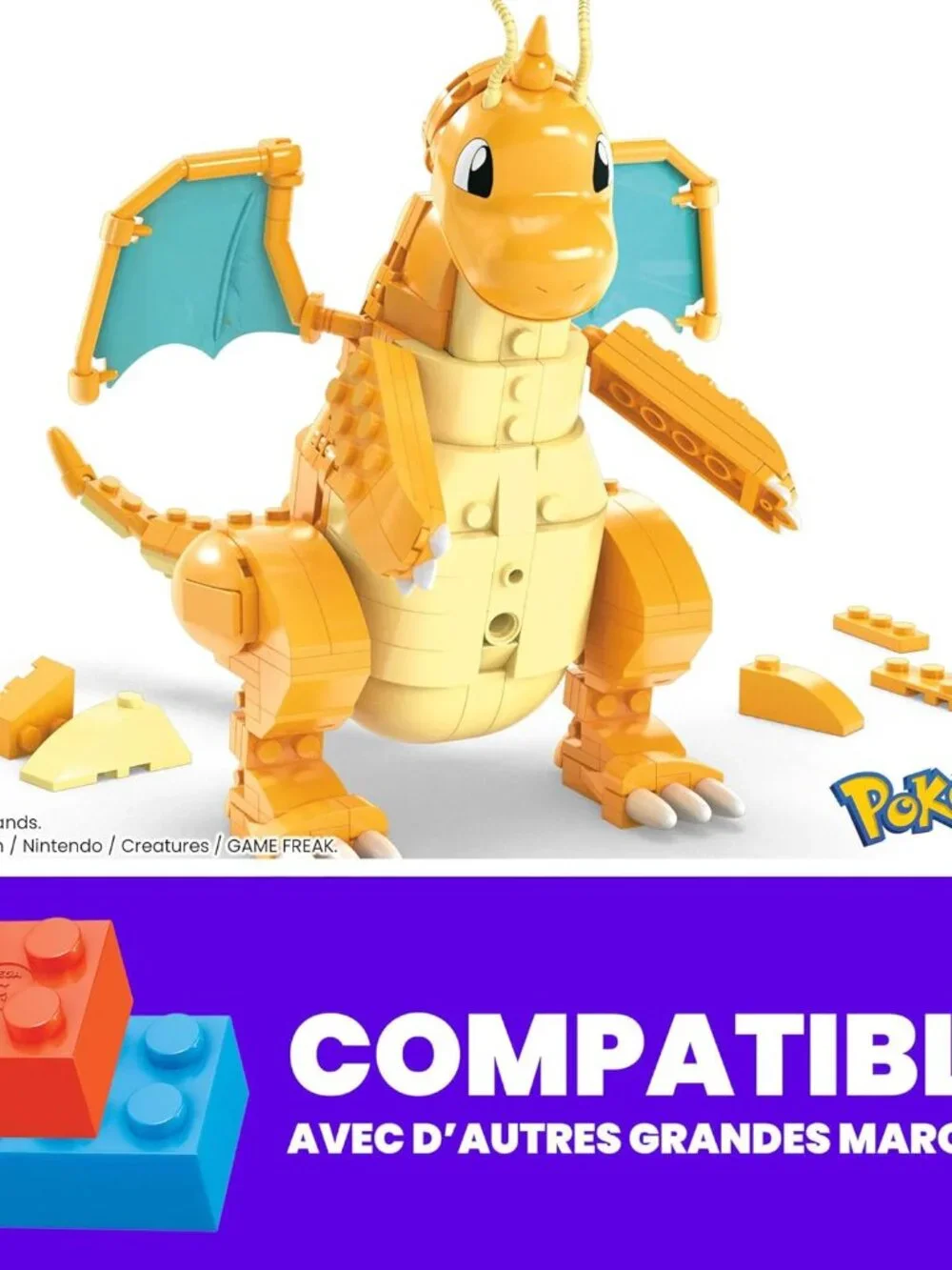 NEW Dragonite MEGA Pokémon Action Figure Building Toys Set LEGO COMPATIBLE 387 P